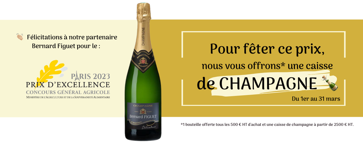 Une caisse de champagne offerte chez MyTraiteur