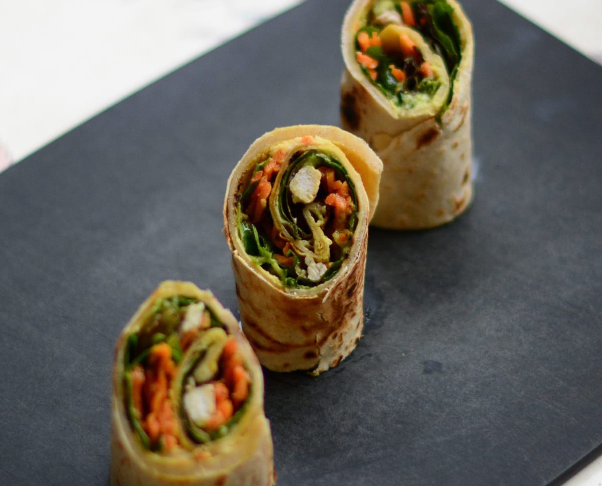 Notre recette du wrap au poulet